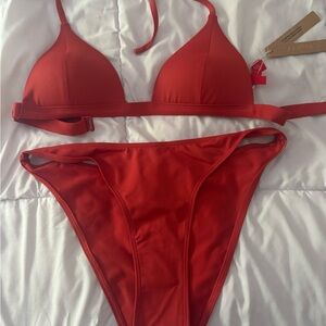 SKIMS Vibrant Red Bikini Set